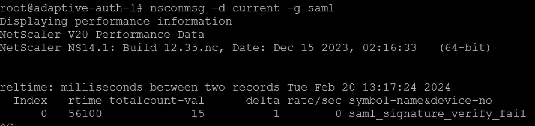 Citrix Adaptive Authentication (Netscaler) SAML Assertion verification failed