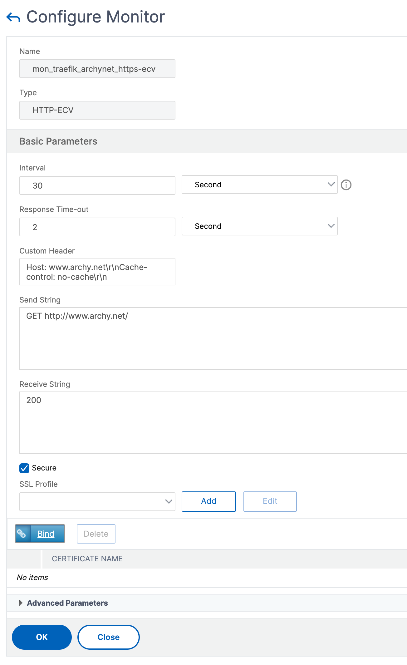 Traefik and NetScaler Content Switching - lb and monitor