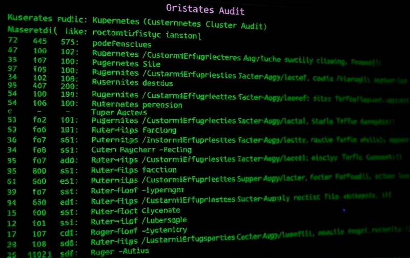Kubernetes cluster security audit