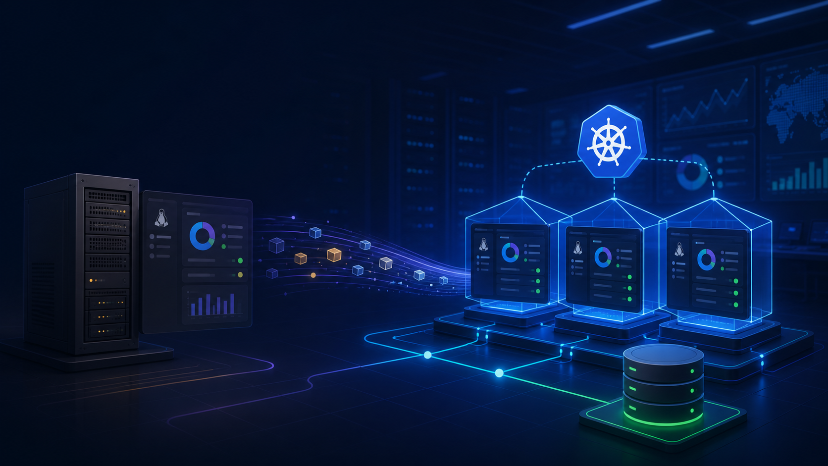 Patch management service migrating from a standalone server to Kubernetes